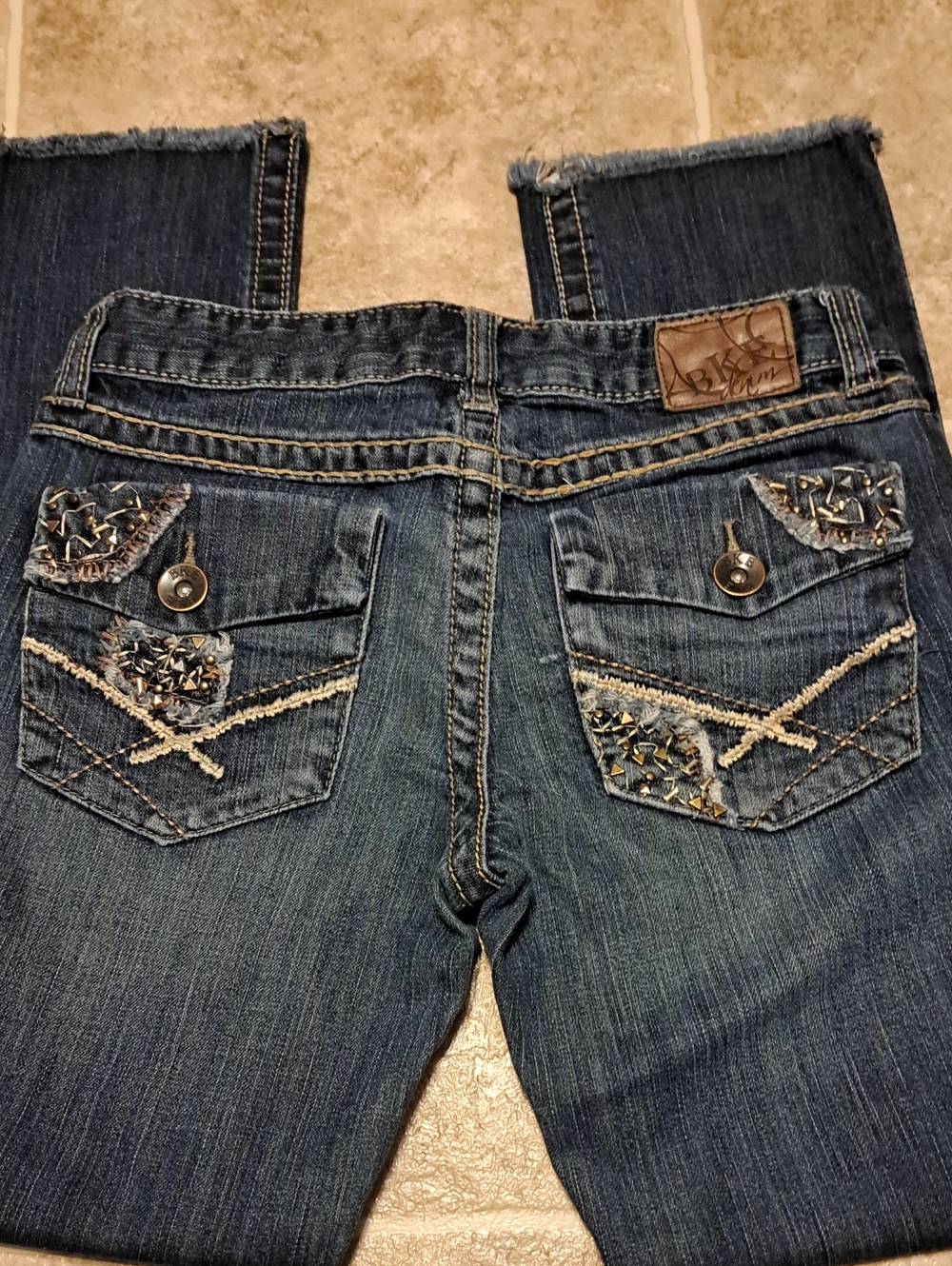 BKE Women's Dark Blue Cropped Ankle Jeans. Size 26 Lexi. - Picture 13 of 13